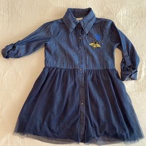 Denim Jean Bee Tutu Dress